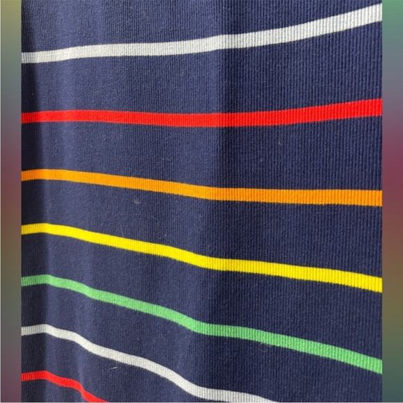 Arizona multicolor rainbow Fitted Cap Sleeve short knit dress XL Bodycon Y2K - Picture 5 of 5